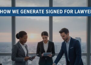 How We Generate Signed Cases for Lawyers